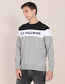 U.S. Polo Assn. Crew Neck Colour Block Sweatshirt