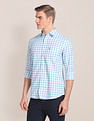 U.S. Polo Assn. Spread Collar Checked Casual Shirt