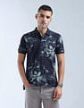 Flying Machine Floral Printed Color Of Home Polo Shirt
