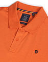 AD by Arvind Modern Jersey Slub Polo Shirt
