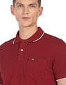 Arrow Sports Patch Pocket Solid Cotton Polo Shirt