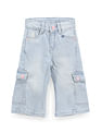 U.S. Polo Assn. Kids Girls Mid Rise Cargo Jeans