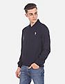 U.S. Polo Assn. Men Navy Solid Bomber Jacket