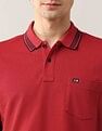 Arrow Sport Solid Pure Cotton 4 In 1 Rugby Polo Shirt
