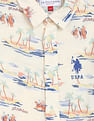 U.S. Polo Assn. Kids Boys Brand Print Short Sleeve Shirt