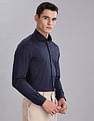 Tommy Hilfiger Solid Slim Fit Plain Woven Shirt