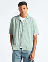 Flying Machine Cuban Collar Oversized Shirt