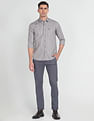 Arrow Sports Vertical Stripe Manhattan Slim Fit Shirt