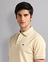 AD by Arvind Heathered Slim Fit Polo Shirt