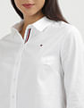Tommy Hilfiger Solid Oxford Relaxed Fit Shirt