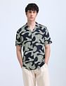 Flying Machine Abstract Pattern Regular Shirt