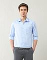 Arrow Manhattan Slim Fit Textured Autopress Shirt
