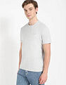 Calvin Klein Jeans Comfortable Grey Solid T-Shirt