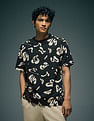Flying Machine Abstract Printed Relaxed Fit T-Shirt