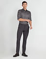Arrow Newyork Windowpane Check Manhattan Slim Fit Shirt