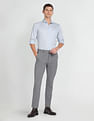 Arrow Newyork Mid Rise Dobby Trousers