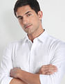 Arrow Newyork Self Design Satin Formal Shirt