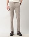 Arrow Newyork Mid Rise Solid Slim Fit Trousers