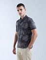 Flying Machine Floral Printed Digitopia Polo Shirt