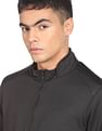 Flying Machine Solid Zip Up Panelled Polyester Jacket