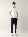 Arrow Sport Solid Pure Cotton 4 In 1 Rugby Polo Shirt
