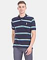 U.S. Polo Assn. Striped Pique Polo Shirt