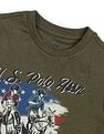 U.S. Polo Assn. Kids Boys Graphic Printed Regular Fit T-Shirt