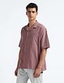 Flying Machine Cuban Collar Oversized Shirt