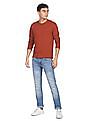 Flying Machine Michael Slim Tapered Fit Distressed Jeans