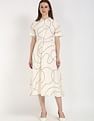 Tommy Hilfiger Cotton Spread Collar A-Line Dress