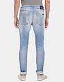 Calvin Klein Men Blue Slim Tapered Fit Cotton Stretch Ripped Jeans