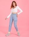 Flying Machine Women Mom Fit High Rise Jeans