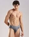 Calvin Klein Underwear Mid Rise Solid Grey Briefs