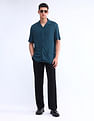 Flying Machine Regular Fit Solid Shirt