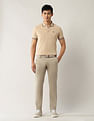 Arrow Sport Twill Slim Fit Solid Chinos