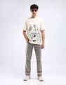 Flying Machine Graphic Print Cotton T-Shirt