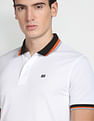 Arrow Sports Stripe Collar Cotton Polo Shirt