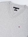 Tommy Hilfiger Pure Cotton Essential Logo V-Neck T-Shirt
