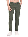 Flying Machine Mid Rise Solid Trousers