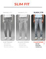 Flying Machine Acid Wash Slash Slim Tapered Fit Jeans