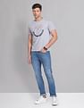 AD by Arvind Crew Neck Graphic Print T-Shirt