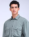 Flying Machine F-Lite Solid Oversized Fit Shirt
