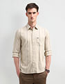Arrow Sport Tailored Fit Vertical Striped Shirt