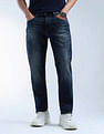 Flying Machine Slash Slim Tapered Fit Whiskered Jeans