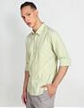 Flying Machine Spread Collar Vertical Stripe Shirt