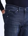 Flying Machine Slash Slim Tapered Fit Jeans