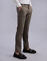 Tommy Hilfiger Regular-Fit Self-Design Mid Rise Trousers
