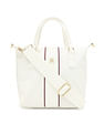 Tommy Hilfiger Solid White Nylon Handbags