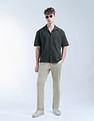 Flying Machine Textured Oversized Fit Digitopia Shirt