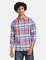 Flying Machine Spread Collar Check Shirt